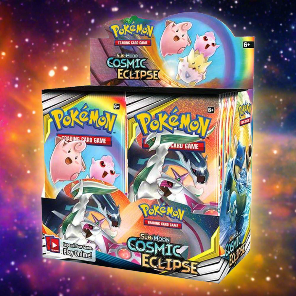 Pokmon TCG: Cosmic Eclipse Booster Box PokePlugZa Pokmon TCG: Cosmic Eclipse Booster Box PokePlugZa
