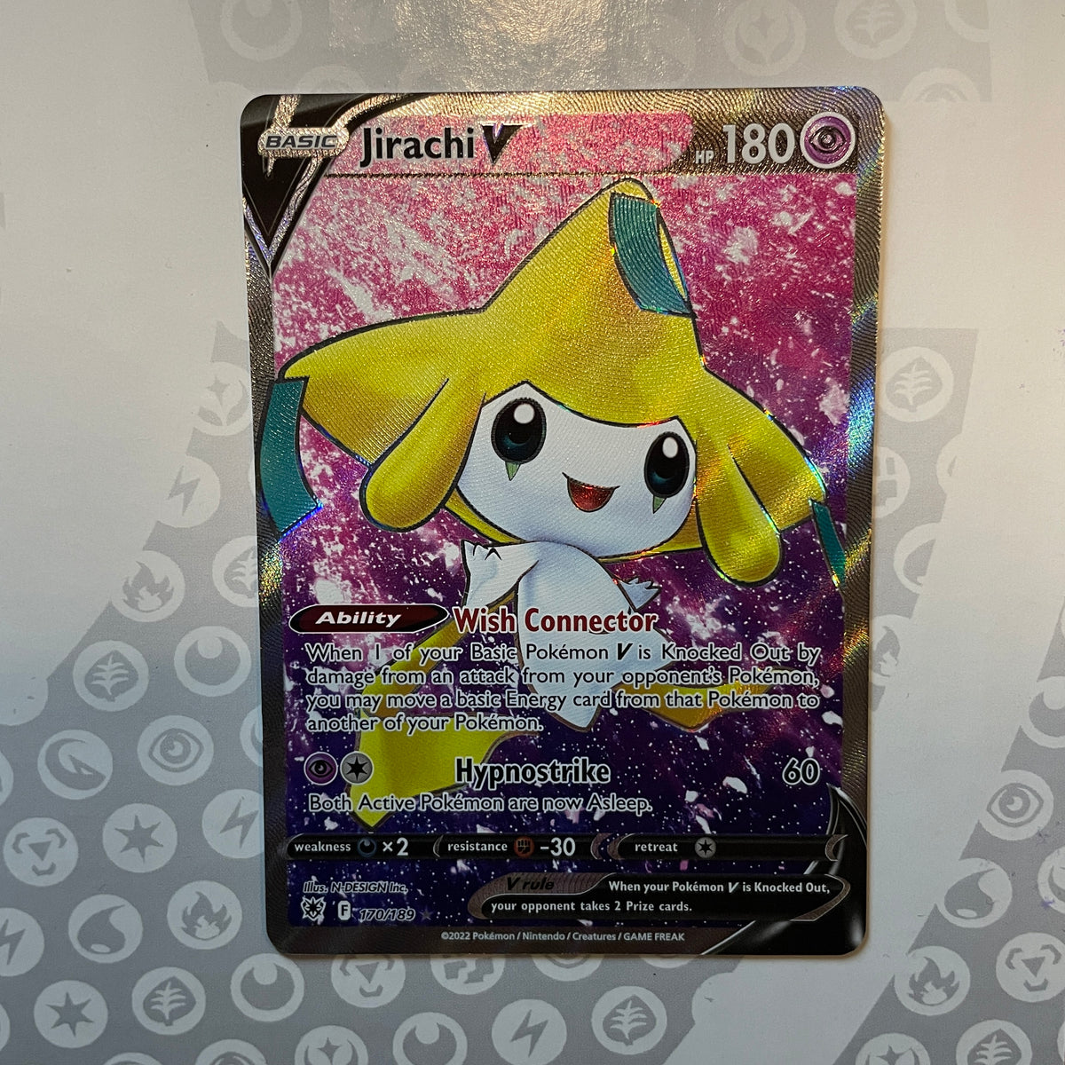Jirachi V Full Art 170/189 – PokePlugZa