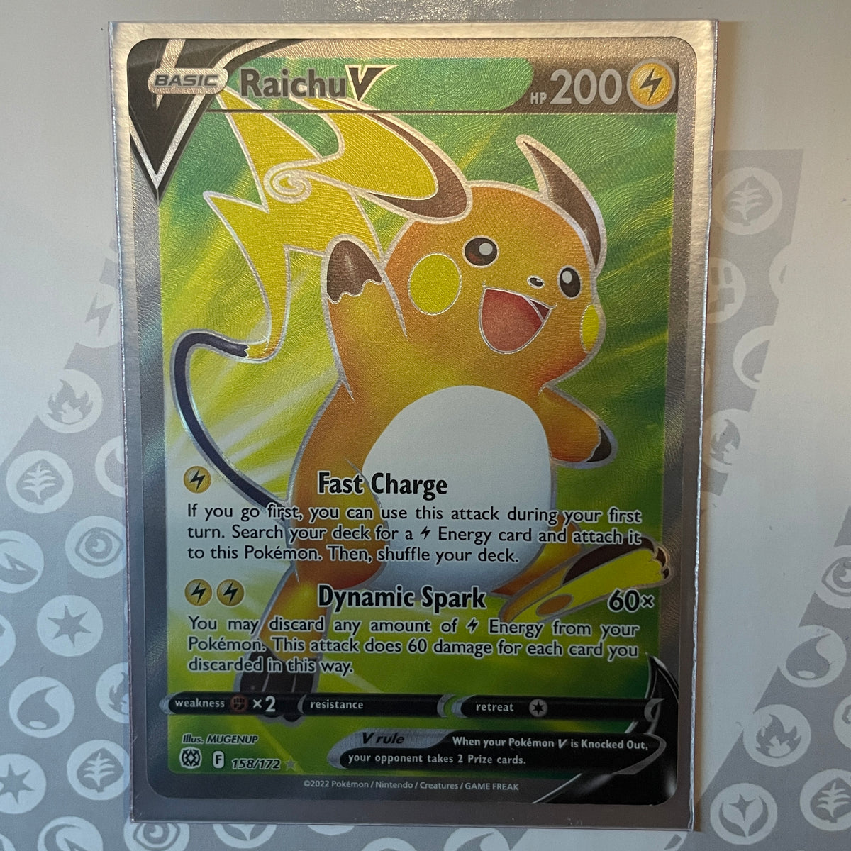 pokemon tcg brilliant stars 158 172 raichu v card Raichu V 158/172 – PokePlugZa