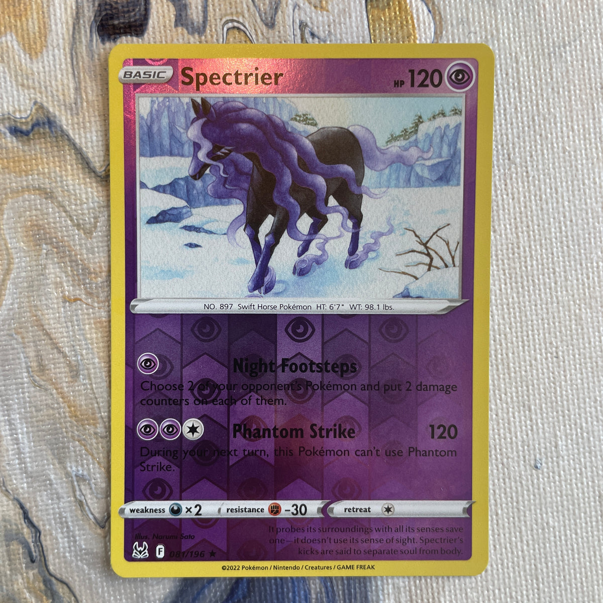 Spectrier Reverse Holo 081/196 – PokePlugZa
