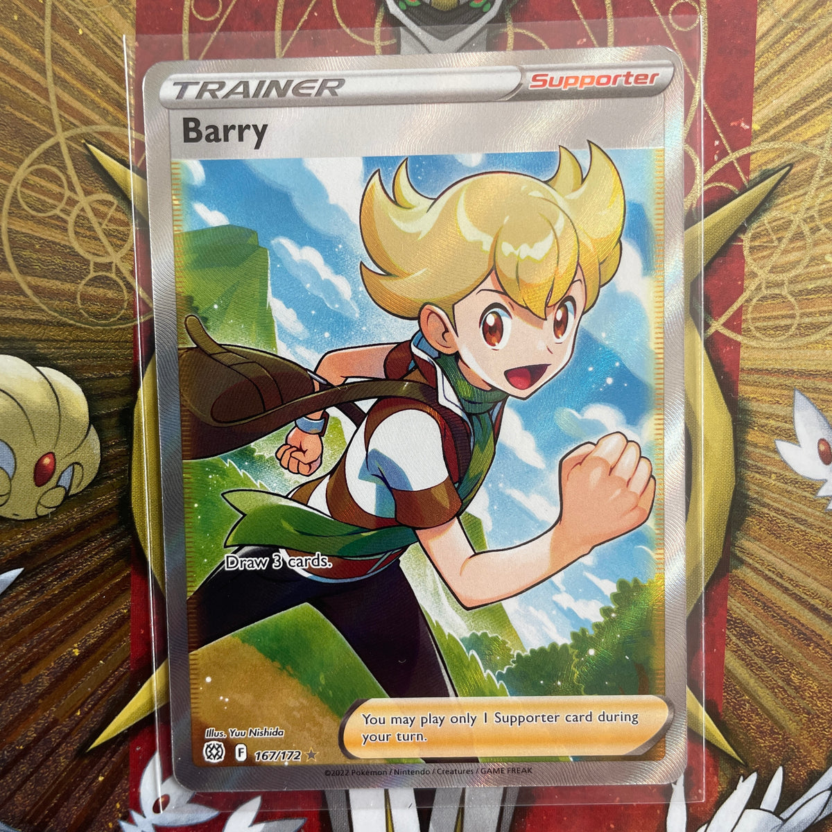 barry trainer pokemon card Barry Full Art 167/172 – PokePlugZa