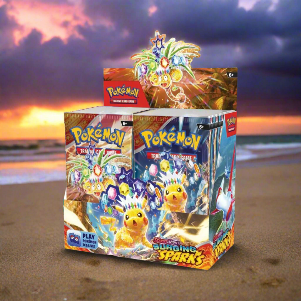 Pokmon TCG: Surging Sparks Booster Box PokePlugZa Pokmon TCG: Surging Sparks Booster Box PokePlugZa