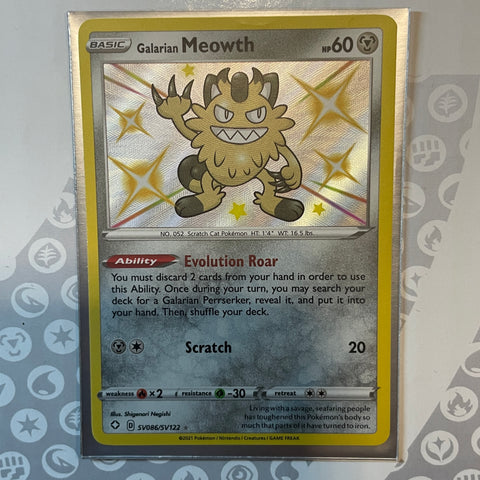 Galarian Meowth SV086/SV122