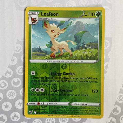 Leafeon reverse holo 013/189