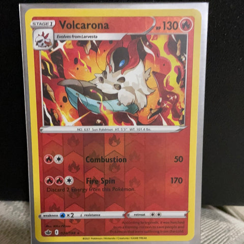 Volcarona Reverse Holo 024/198