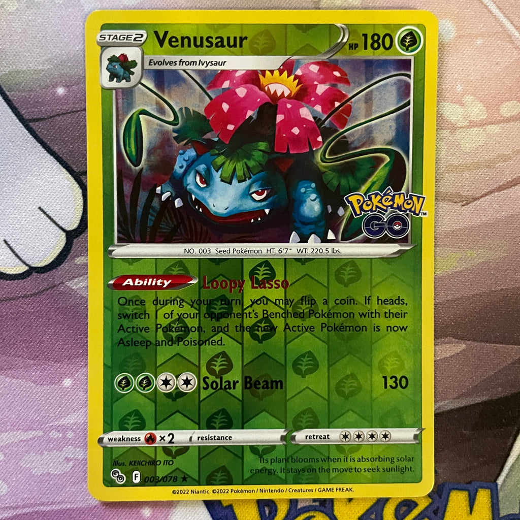 Venusaur Reverse Holo 003 PokePlugZa Venusaur Reverse Holo 003 PokePlugZa