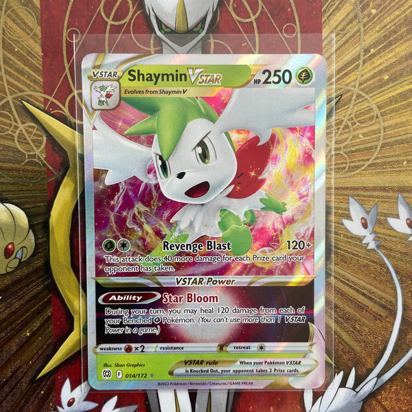 2022 Pokemon Brilliant Stars Super Rare Shaymin V Star 014/172