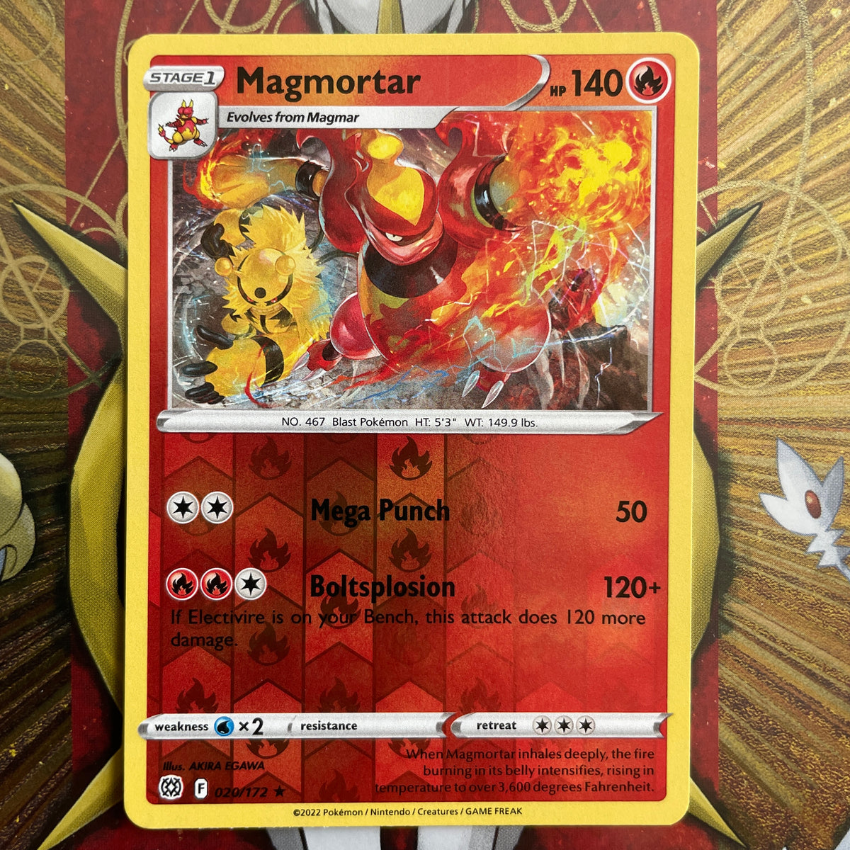 Magmortar reverse holo 020/172 PokePlugZa Magmortar reverse holo 020/172 PokePlugZa