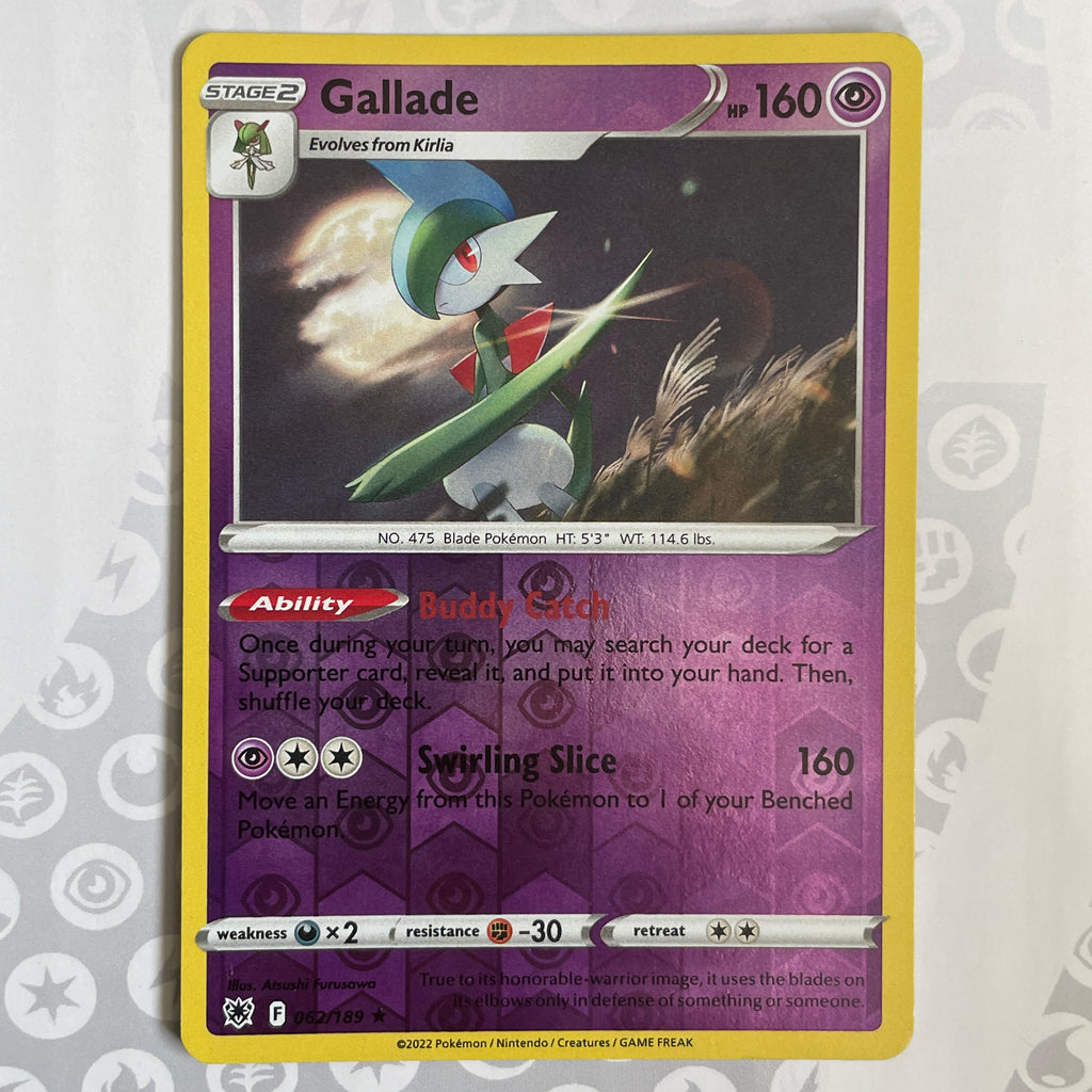 gallade pokemon card price Gallade reverse holo 062/189 – PokePlugZa