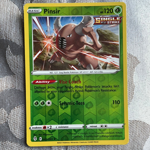 Pinsir Reverse Holo 001