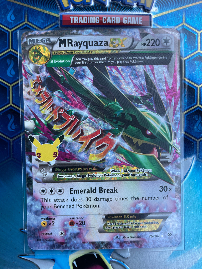 M Rayquaza EX 76/108 Pokmon Card - Celebrations Classic Collection 2021 Ultra Rare Holo M Rayquaza EX 76/108 Pokmon Card - Celebrations Classic Collection 2021 Ultra Rare Holo