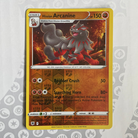 Hisiuian Arcanine reverse holo 071/189