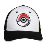 Poké Ball Black & White Baseball Hat (One Size-Adult)